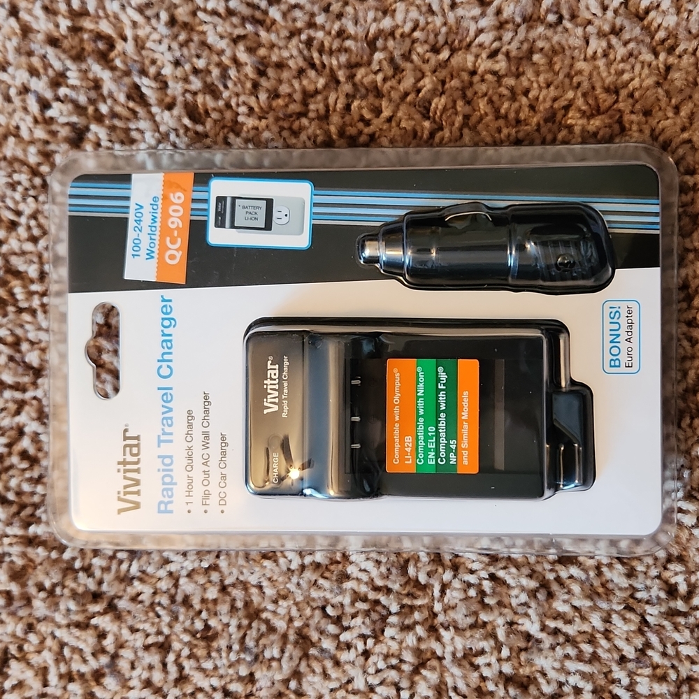 Camera battery charger